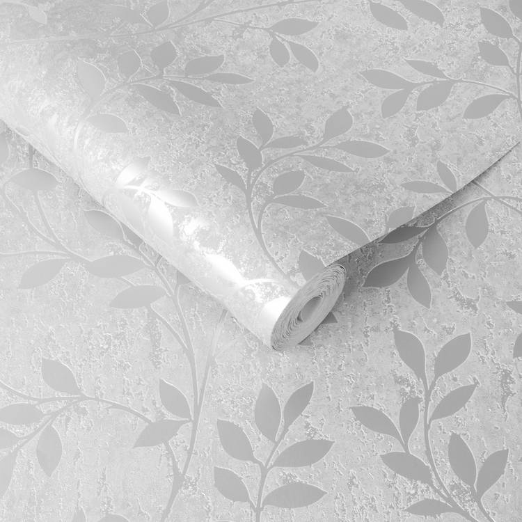 Superfresco Milan Trail Silver wallpaper roll - British product
