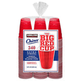 Costco UK Kirkland Signature Chinet 18oz Red Plastic Cup 240 Pack- Buy online at McGrocer