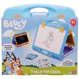 Bluey table top easel with chalkboard and drawing clips - British product