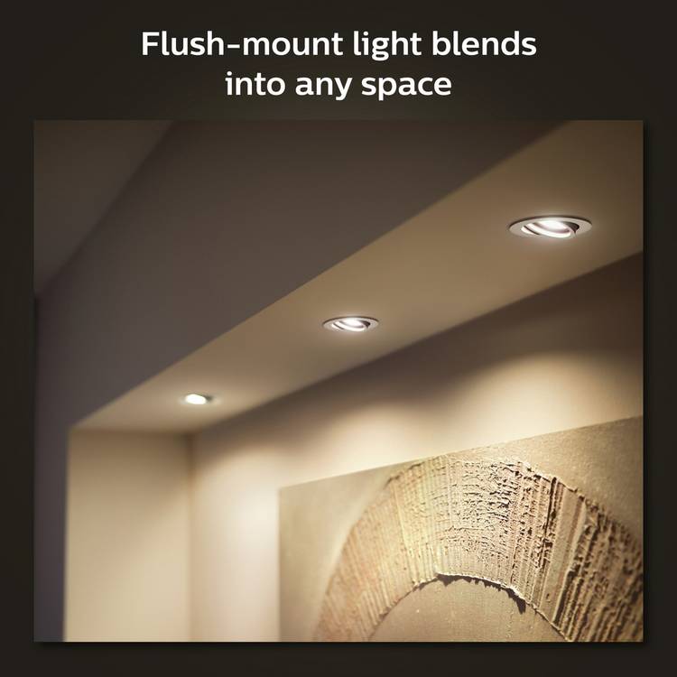 Philips Milliskin 3 Light LED Spotlight white, UK version