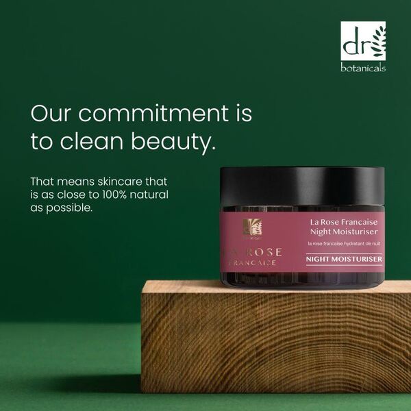 Dr Botanicals La Rose Night Moisturiser 50ml - British product