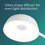 Philips Clip LED touch table desk lamp white (British brand)