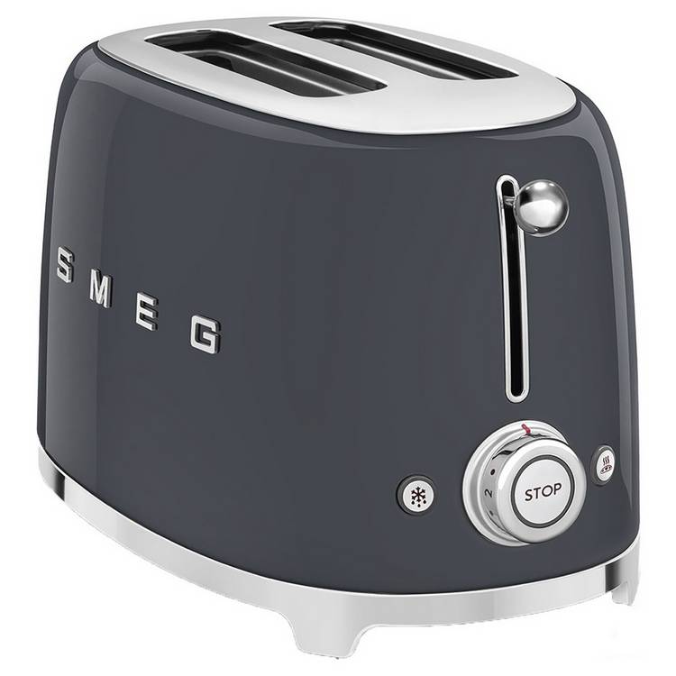 Smeg retro 2 slice toaster grey UK version
