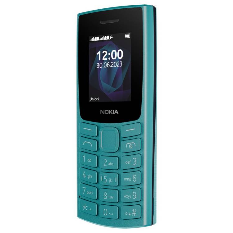 Nokia 105 mobile phone cyan (British brand)
