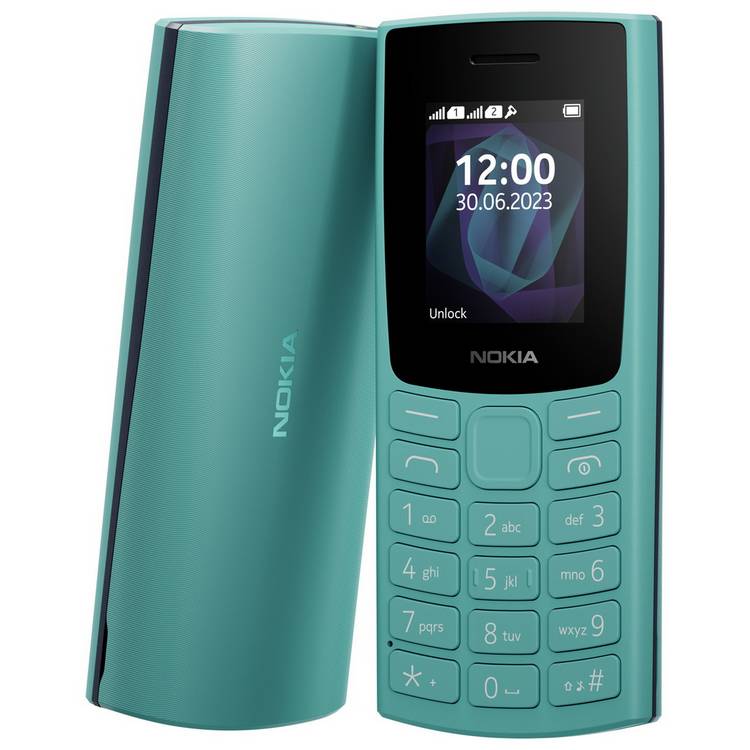 Nokia 105 mobile phone cyan (British brand)