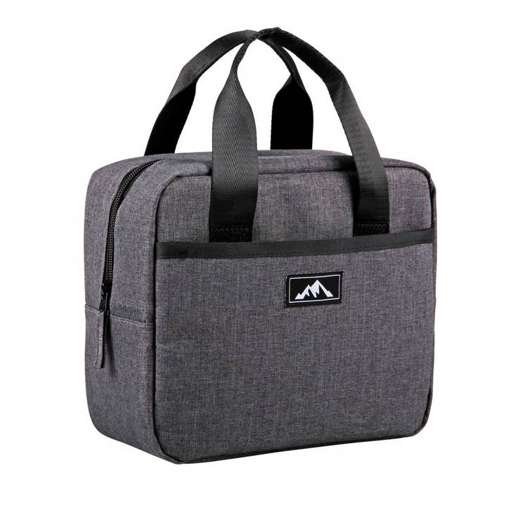 Home slate grey and black lunch bag, imported from the UK