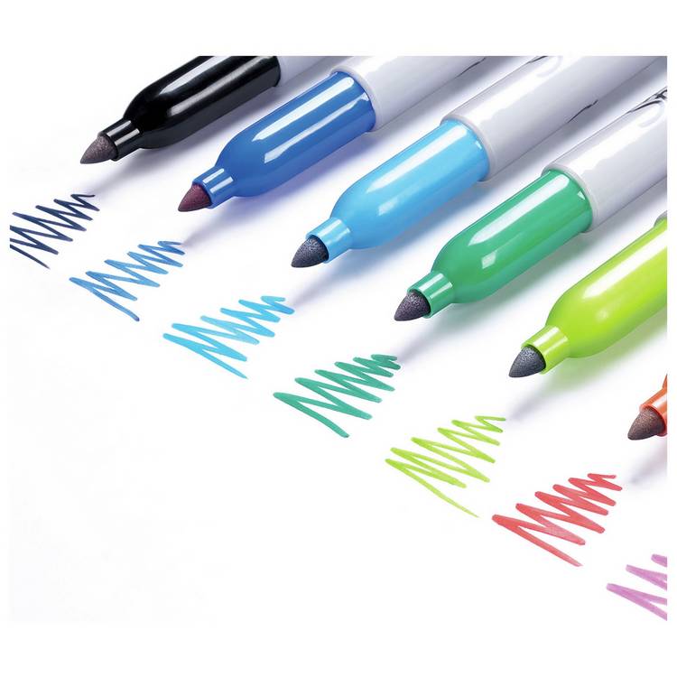 Sharpie assorted permanent markers 12 pack - British product