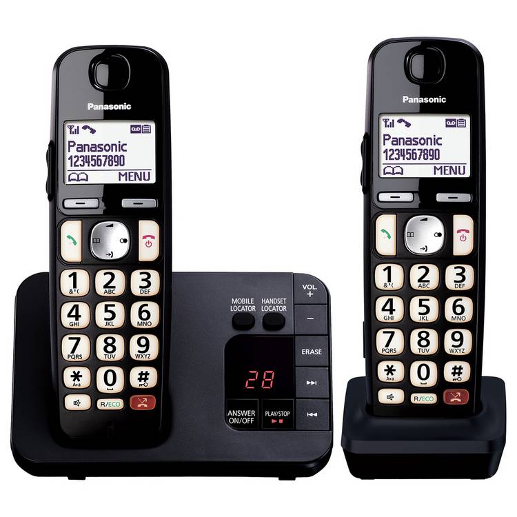 Panasonic cordless phone twin pack - British product