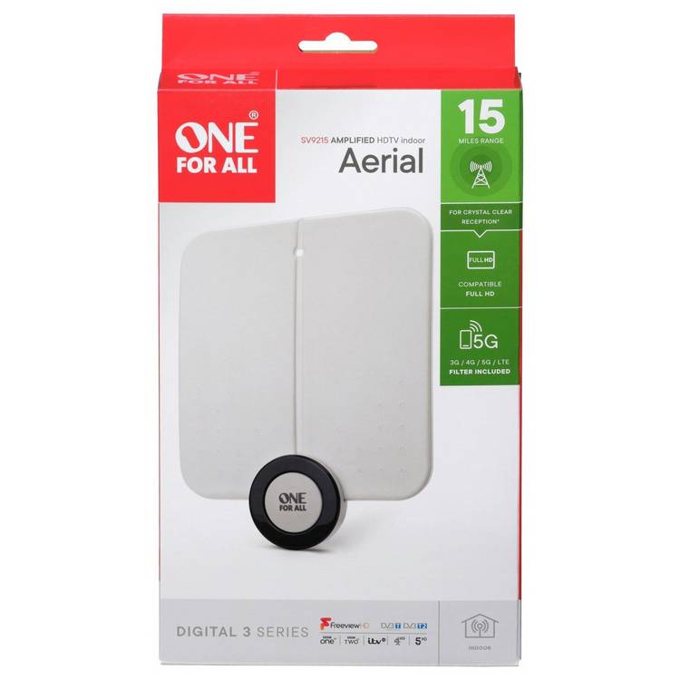 One For All SV9215 flat indoor TV aerial, UK version
