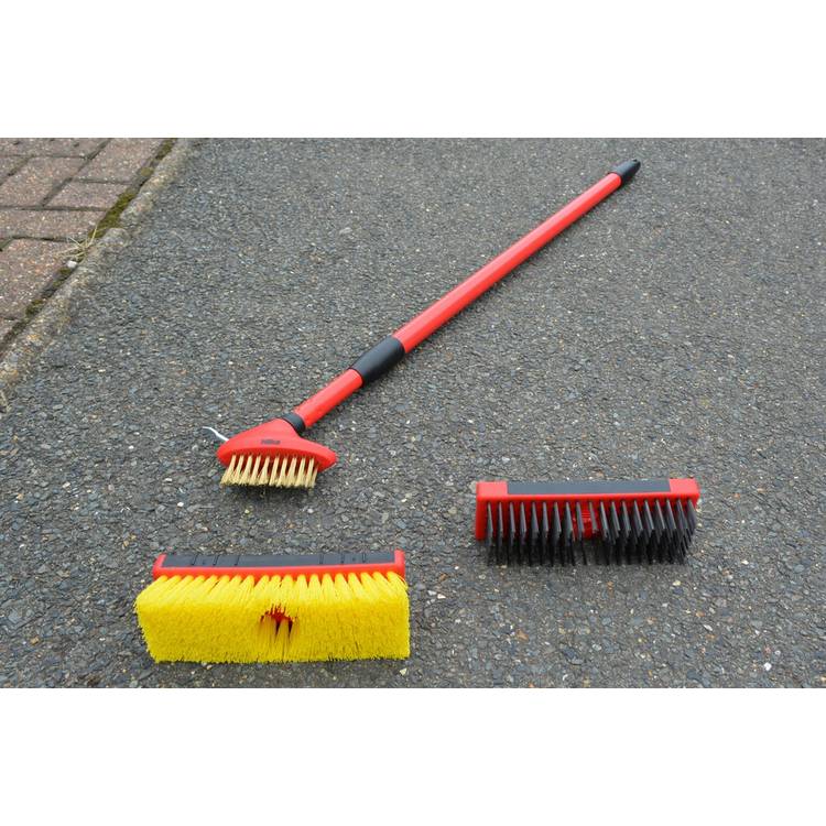 Hilka Paving Deck Patio Brush Set (British brand)