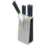 Joseph Joseph Duo 5-piece knife block set with 5 knives grey (British brand)