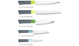 Joseph Joseph Duo 5-piece knife block set with 5 knives grey (British brand)
