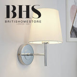 BHS wall light chrome and natural - British product
