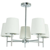 BHS Louisa semi flush ceiling light white chrome - British product
