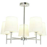 BHS Louisa semi flush ceiling light white chrome - British product