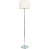 BHS Louisa touch floor lamp chrome and white, imported from the UK
