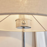 BHS Louisa touch floor lamp chrome and white, imported from the UK