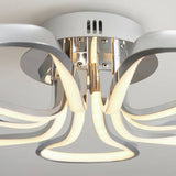 BHS Corolla chrome five petals flush ceiling light 52cm, UK version