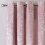 Argos Home blush velvet eyelet curtains 168x183cm - British product