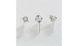 Argos Revere Sterling Silver Cubic Zirconia Nose Studs Set of 3- Buy online at McGrocer