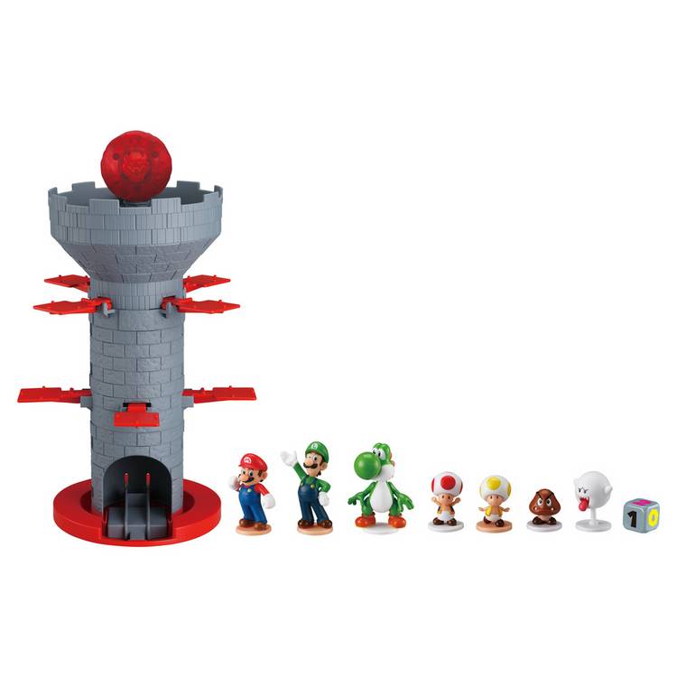 Super Mario Blow Up Shaky Tower stacking game, UK version