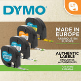 Dymo LetraTag paper tape white 12mm x 4m - British product