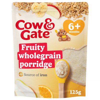 Cow & Gate fruity wholegrain porridge baby cereal 125g - British product