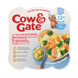 Cow & Gate baby meal mashed potato spinach salmon, UK version