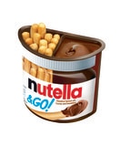 Nutella hazelnut spread with breadsticks snack pack 12 x 48g, imported from the UK