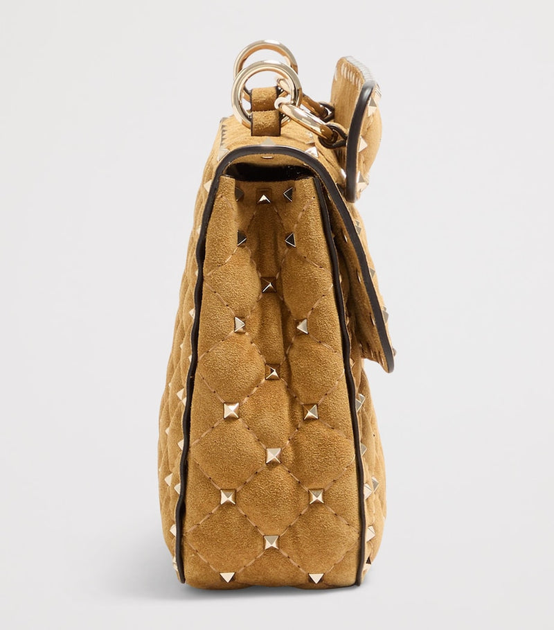 Valentino Garavani Rockstud Spike shoulder bag suede (British brand)
