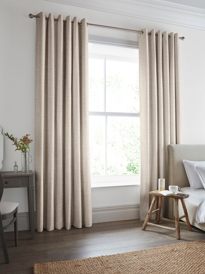 Laura Ashley Swanson natural made to measure curtains, imported from the UK