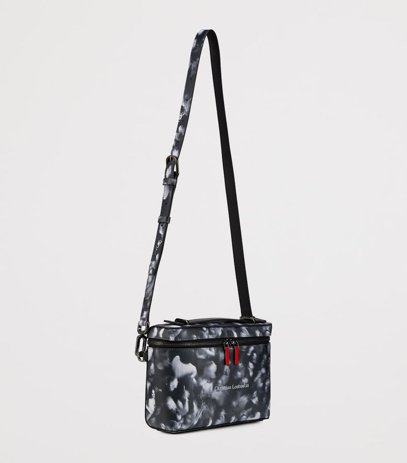 Christian Louboutin Tactical cross-body calfskin bag red zips - British product