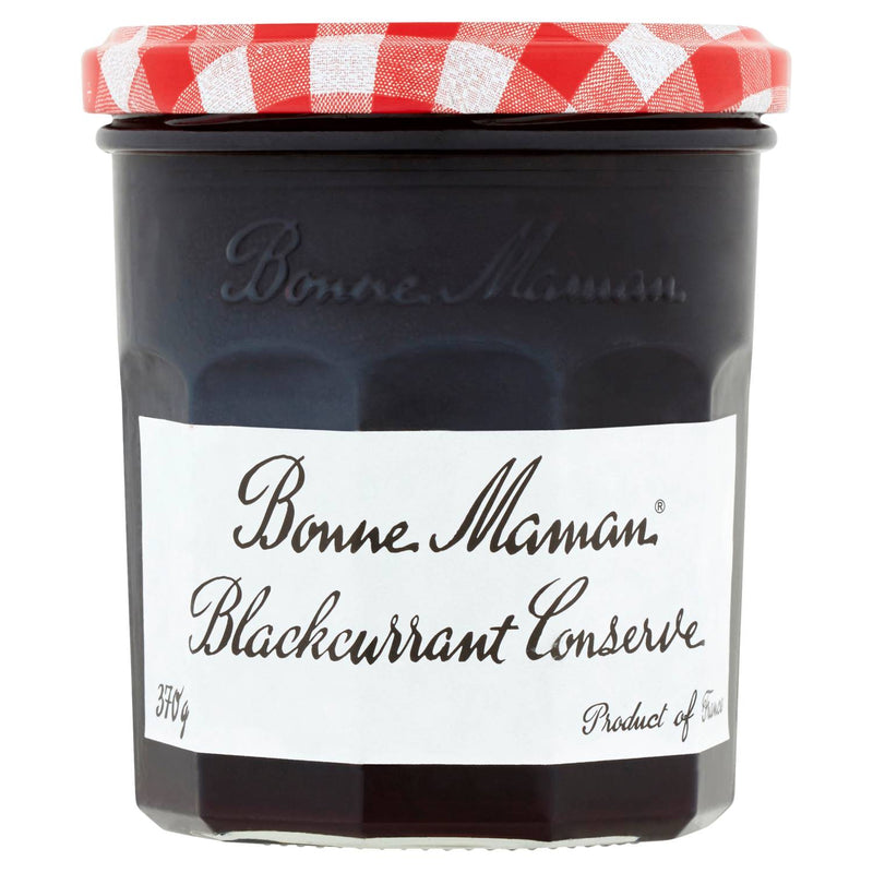 Bonne Maman blackcurrant conserve 370g, imported from the UK