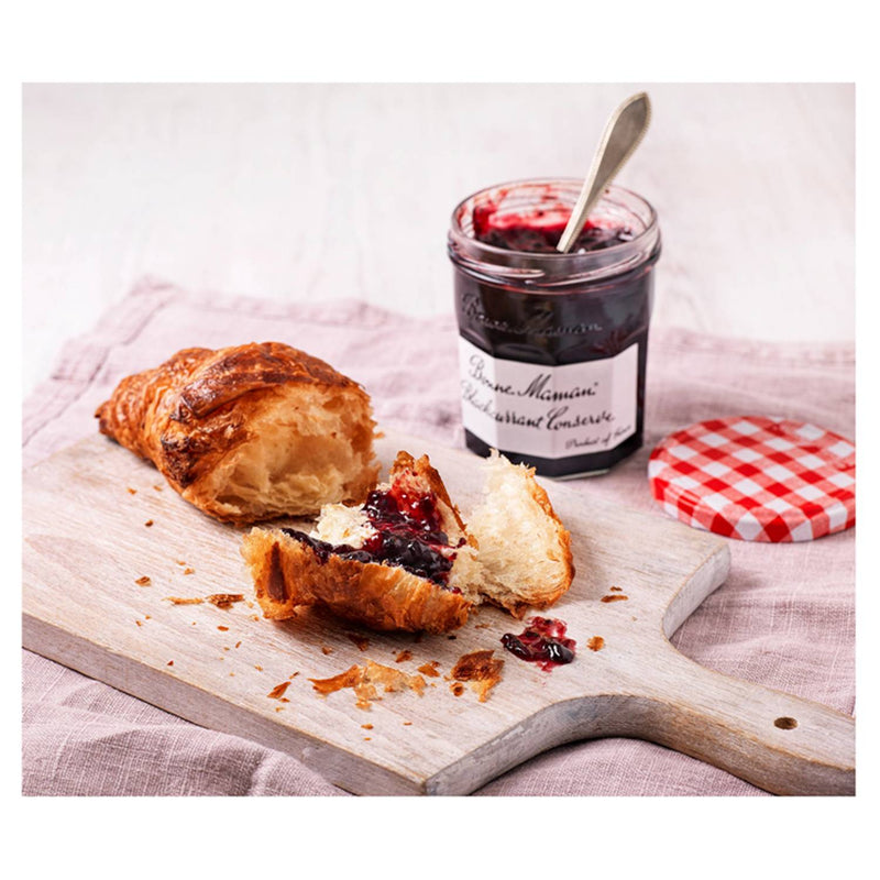 Bonne Maman blackcurrant conserve 370g, imported from the UK