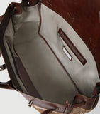 Brunello Cucinelli leather-trim chevron holdall, imported from the UK