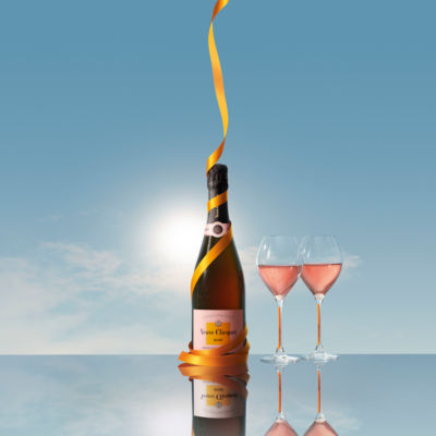 Veuve Clicquot Champagne Rosé 750ml bottle packaging (British brand)