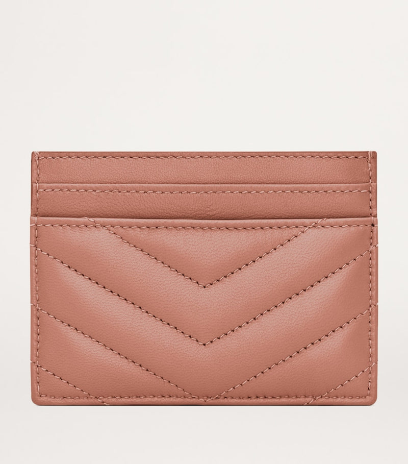 Saint Laurent Cassandre card holder in Nappa leather, imported from the UK