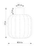 Jensen easy fit taklampe skjerm (britisk merke)