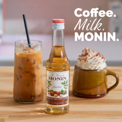 Monin hazelnut syrup 25cl - British product