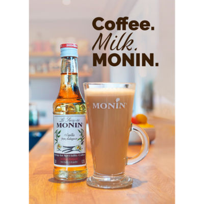 MONIN Vanilla from Madagascar syrup 250ml, imported from the UK