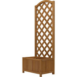 Lattice Wooden Straight planter 120cm tall, imported from the UK
