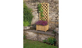 Lattice Wooden Straight planter 120cm tall, imported from the UK