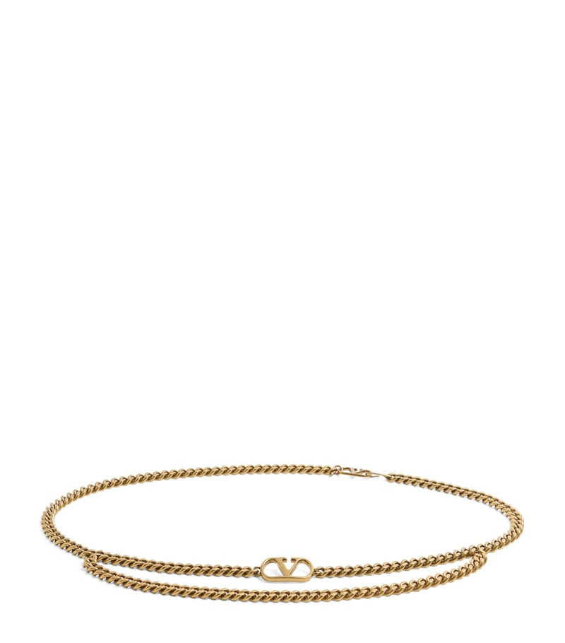 Valentino Garavani VLogo chain belt brass (British brand)