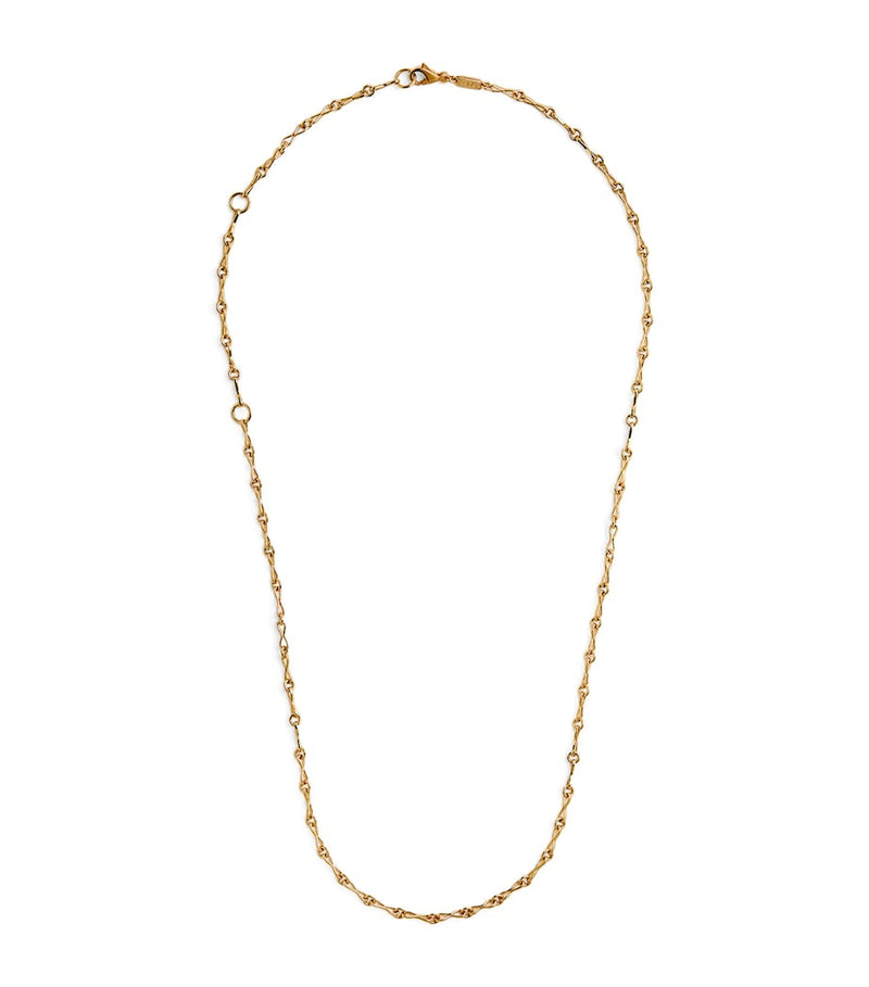 Azlee gold circle link necklace (British brand)