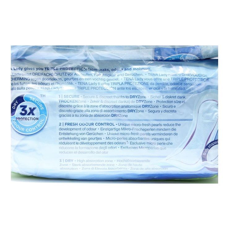 Tena Lady Extra incontinence pads 2 x 20 pack (British brand)