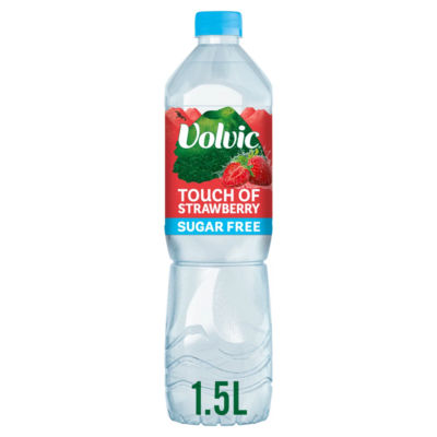 Volvic strawberry sugar free flavoured water 1.5L (British brand)