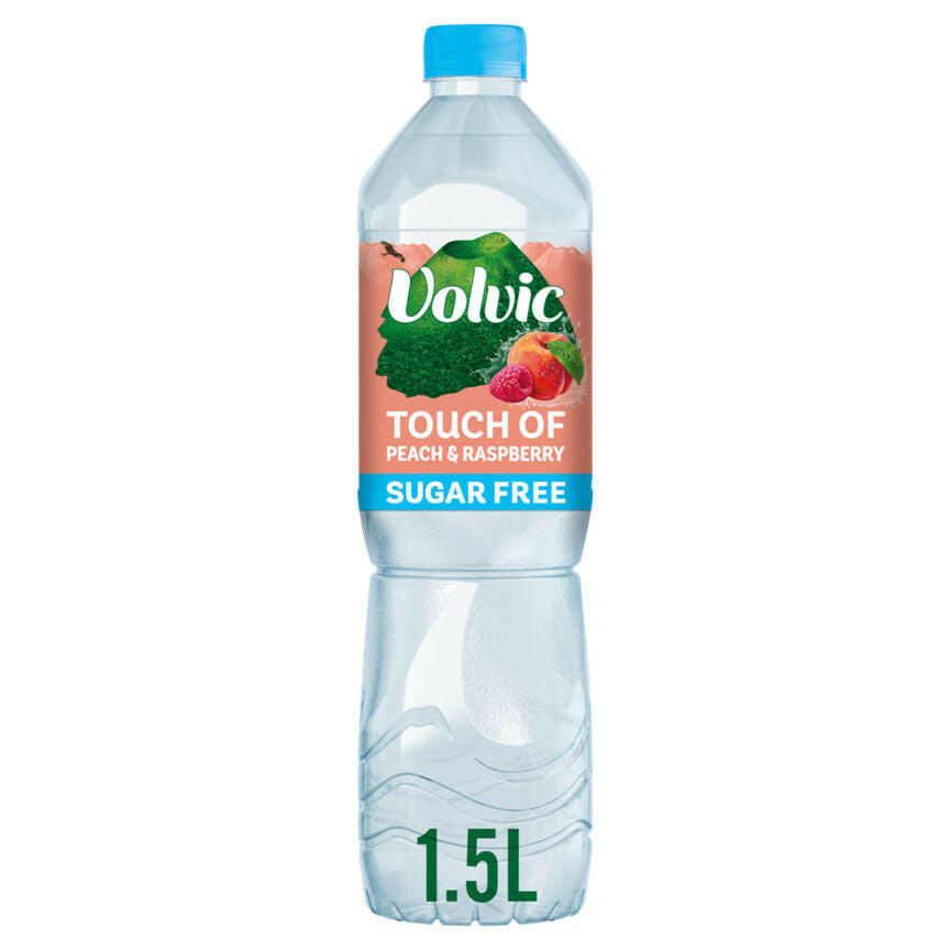 Volvic Touch of Fruit Sugar Free Peach & Raspberry Natural Flavoured Water GOODS ASDA
