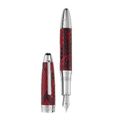 Harrods Montblanc Platinum-Plated Leather Meisterstück Fountain Pen- Buy online at McGrocer