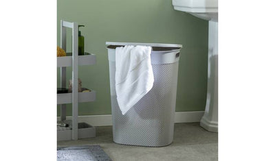 Argos Argos Home 50 Litre Laundry Hamper - Grey- Buy online at McGrocer