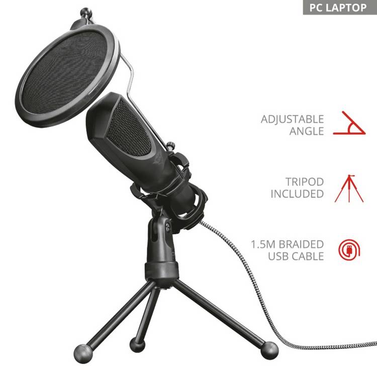 GXTrust GXT 232 Mantis streaming microphone, imported from the UK